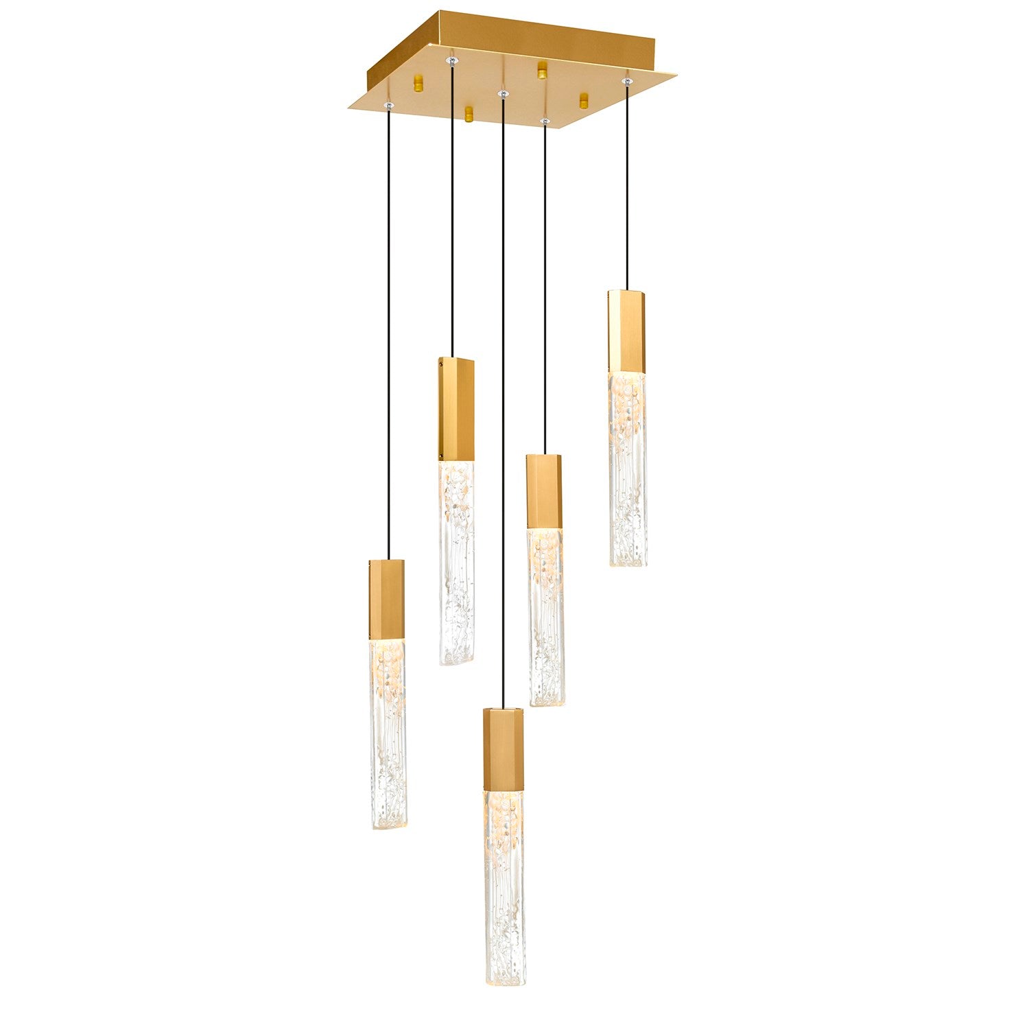 Integrated Led Brass Mini Pendant by CWI Lighting