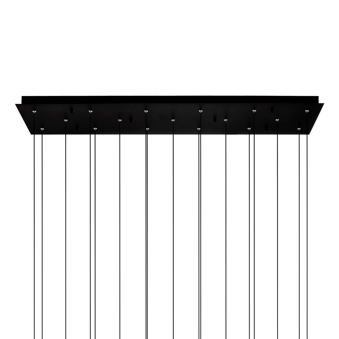 Integrated Led Black Chandelier