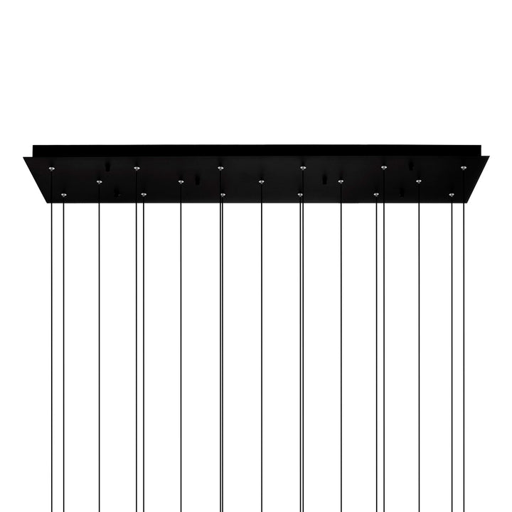 Integrated Led Black Chandelier