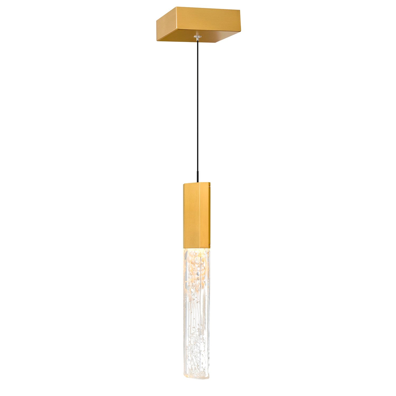 Integrated Led Brass Mini Pendant by CWI Lighting