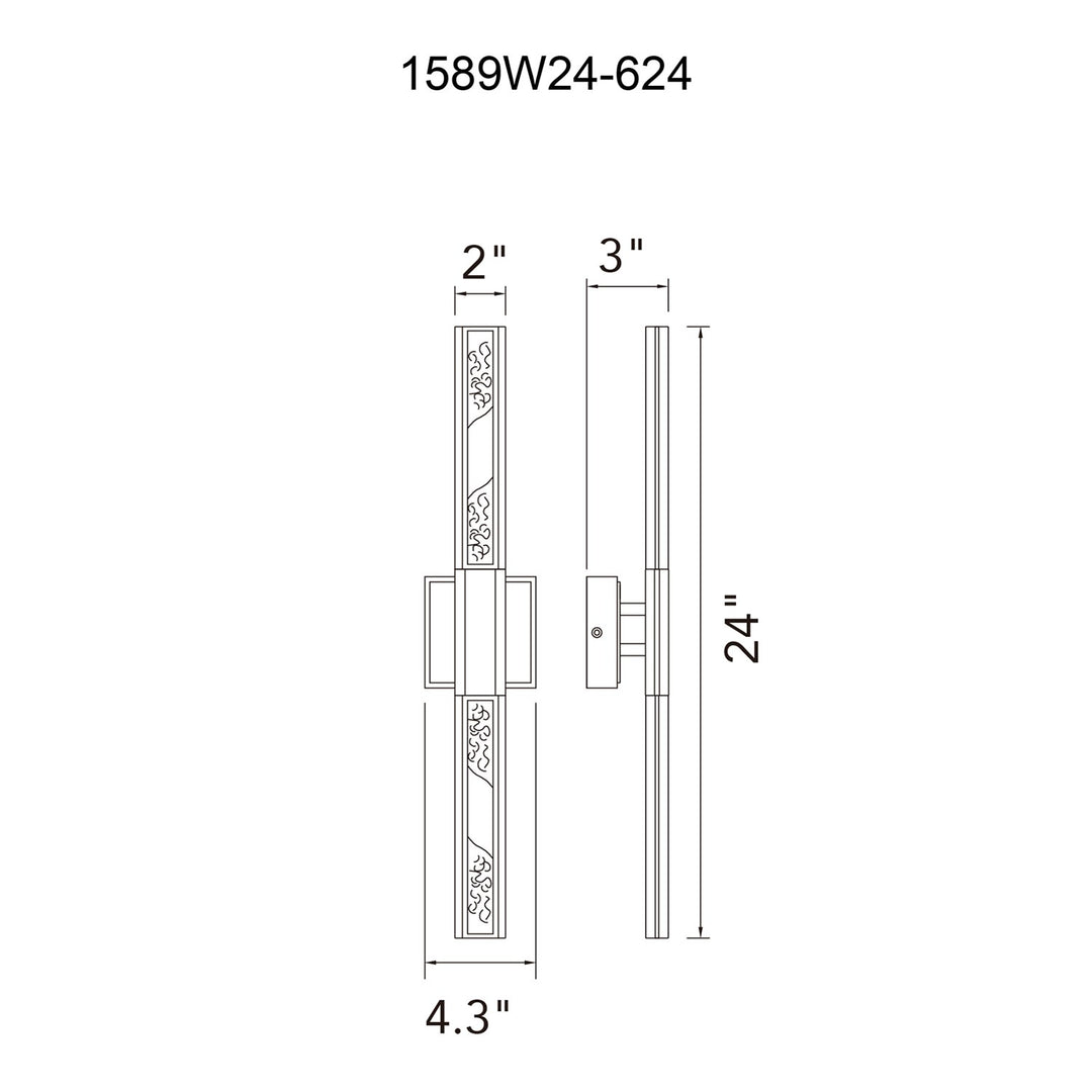 Integrated Led Brass Vanity Light