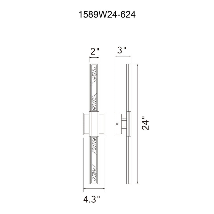 Integrated Led Brass Vanity Light