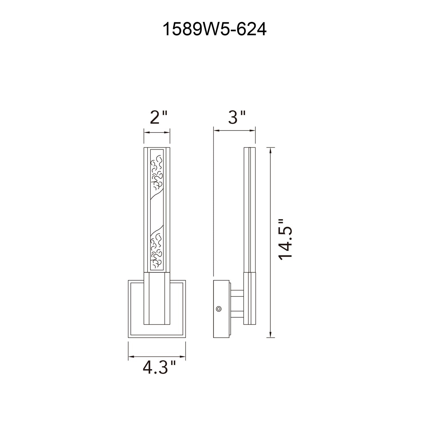 Integrated Led Brass Wall Light