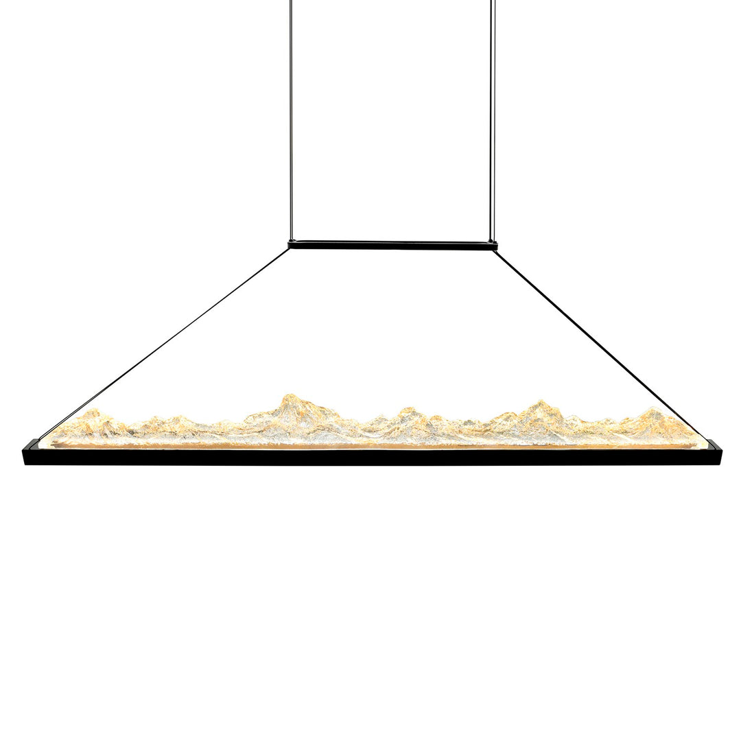 Integrated Led Black Chandelier