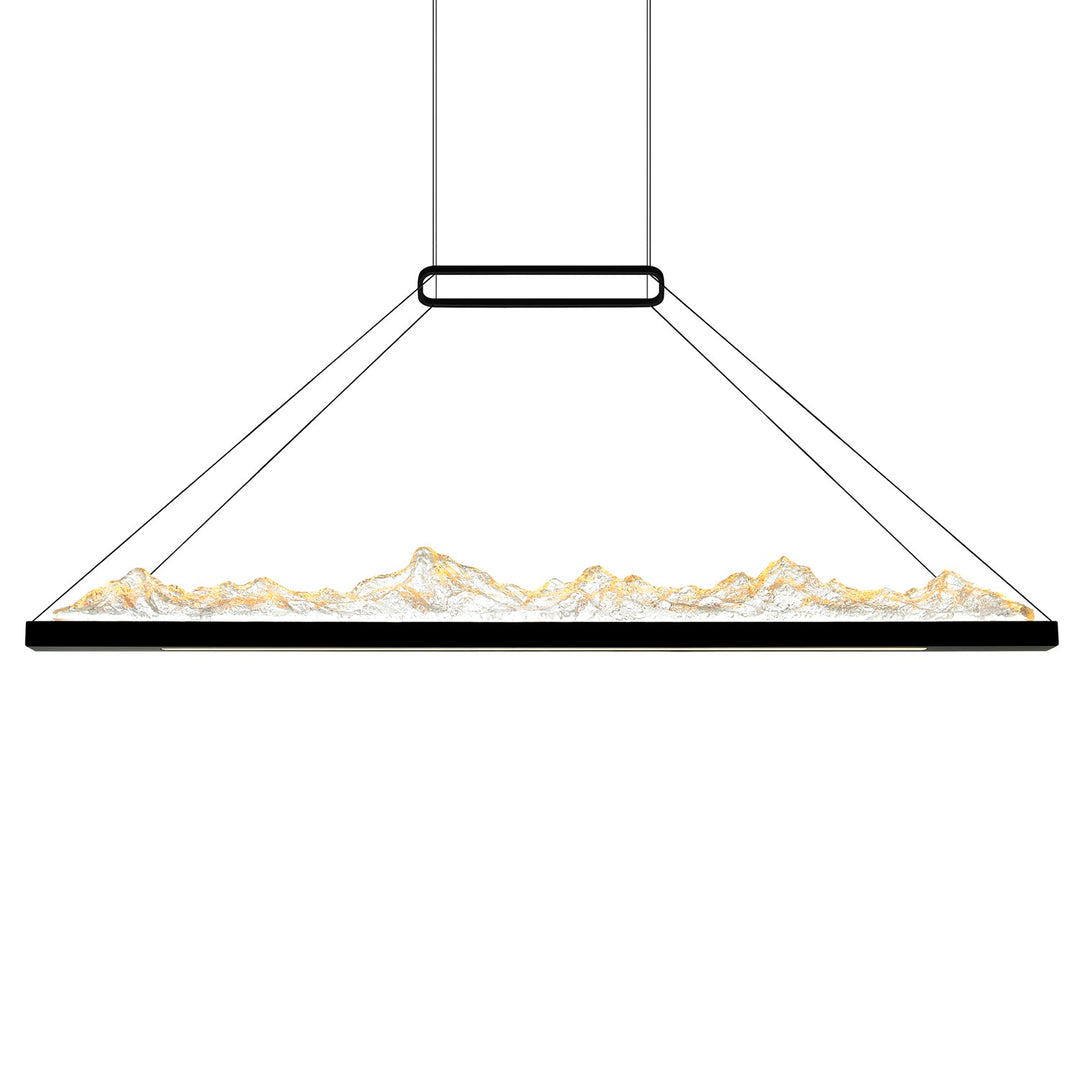 Integrated Led Black Chandelier