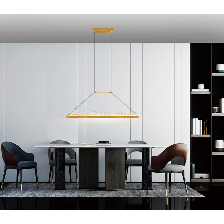 Integrated Led Brass Chandelier