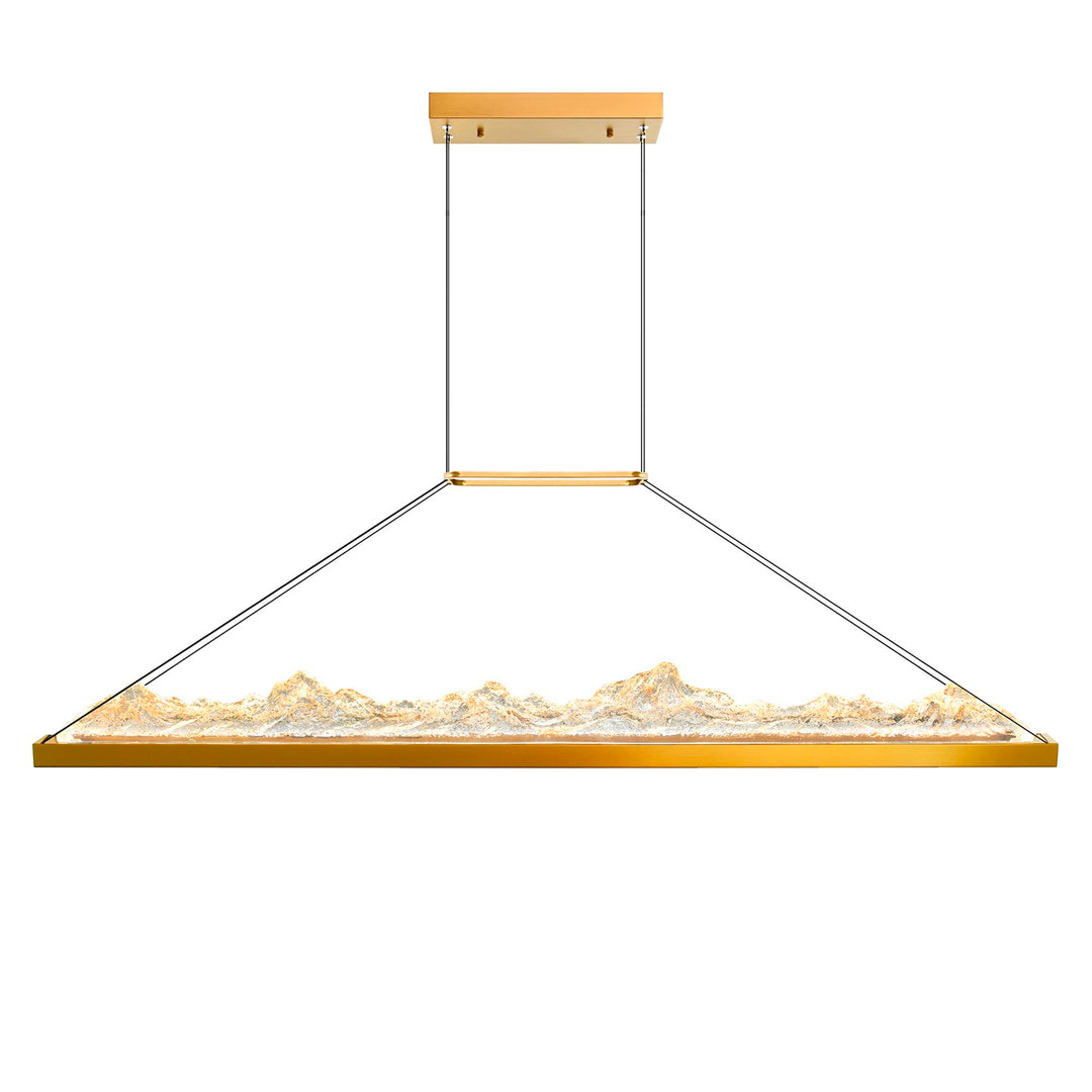 Integrated Led Brass Chandelier