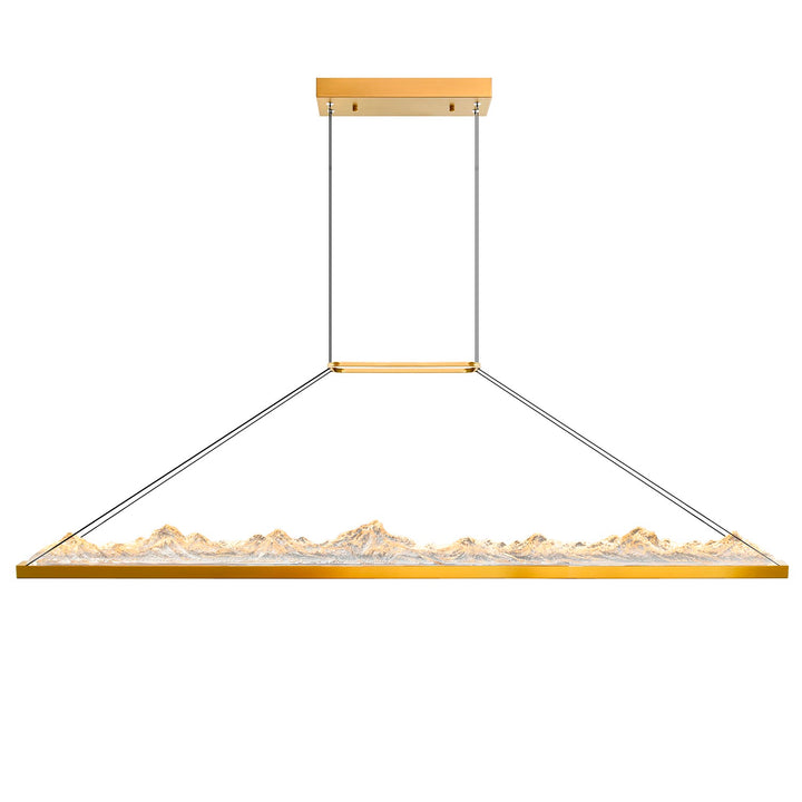 Integrated Led Brass Chandelier