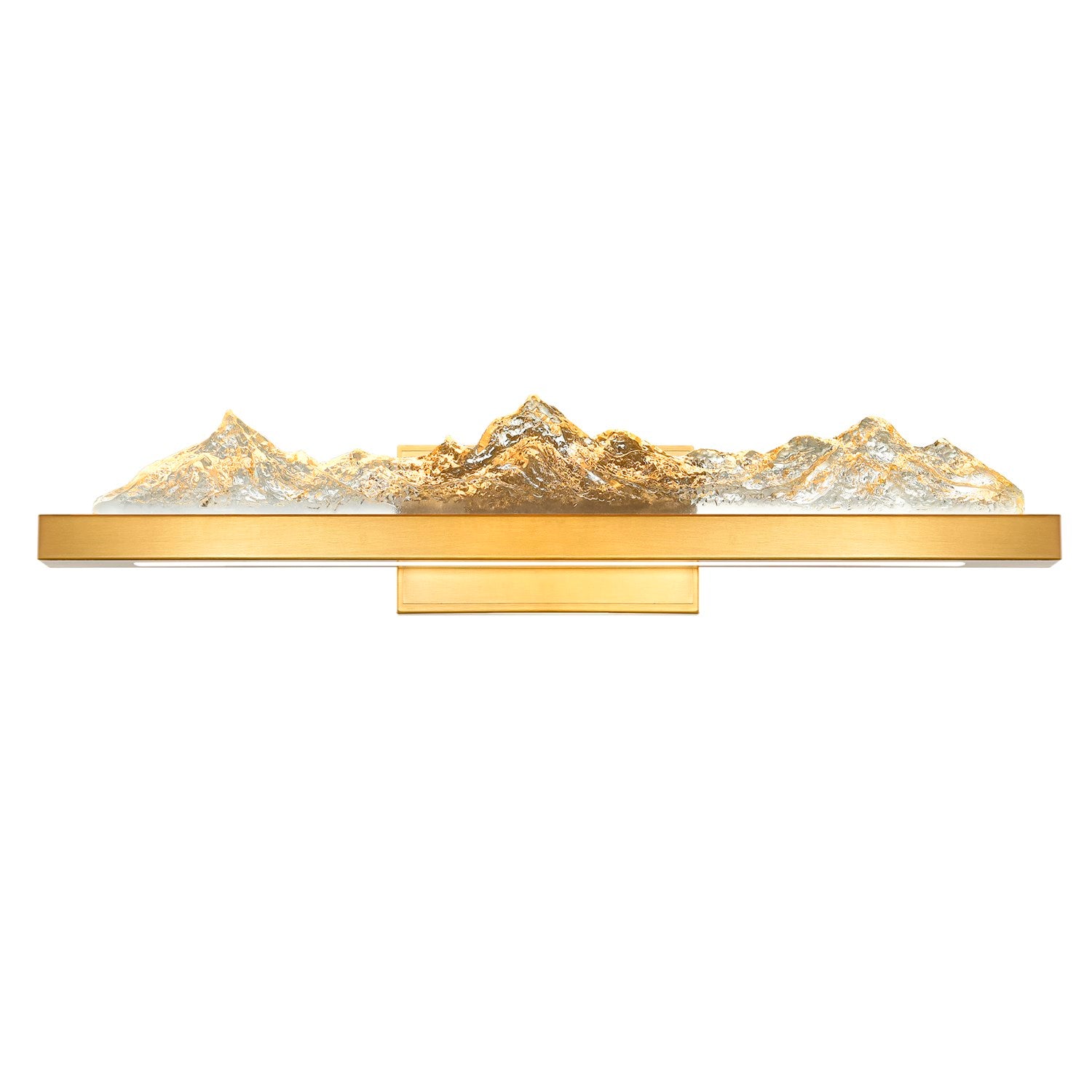 Integrated Led Brass Vanity Light by CWI Lighting