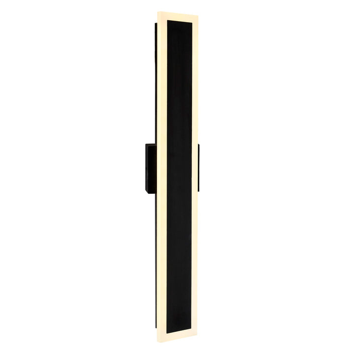 Led Integrated Black Outdoor Wall Light by CWI Lighting