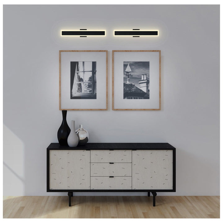 Led Integrated Black Outdoor Wall Light