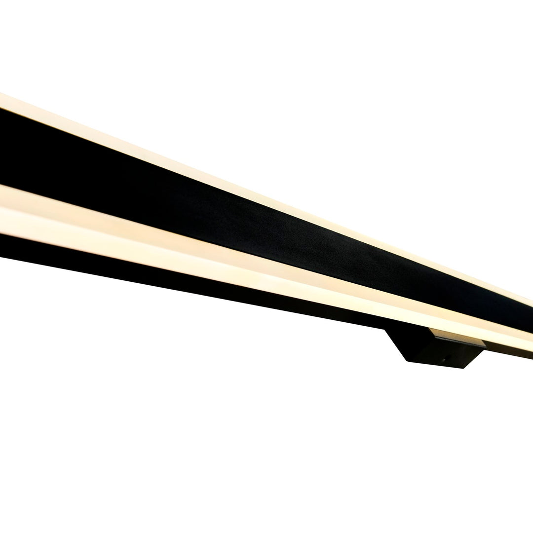Led Integrated Black Outdoor Wall Light