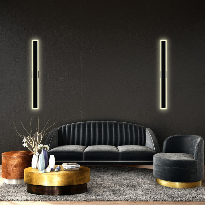 Led Integrated Black Outdoor Wall Light