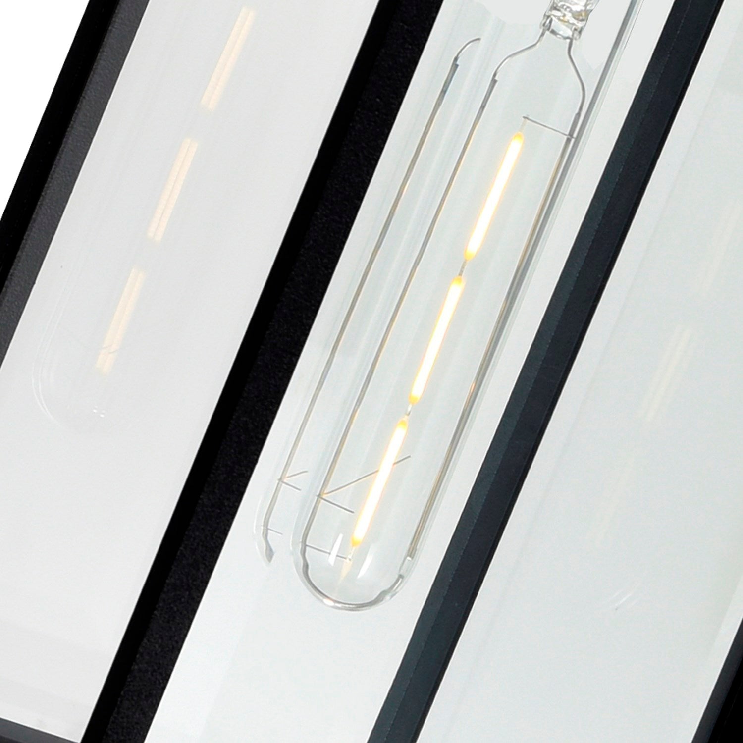 1 Light Black Outdoor Ceiling Light