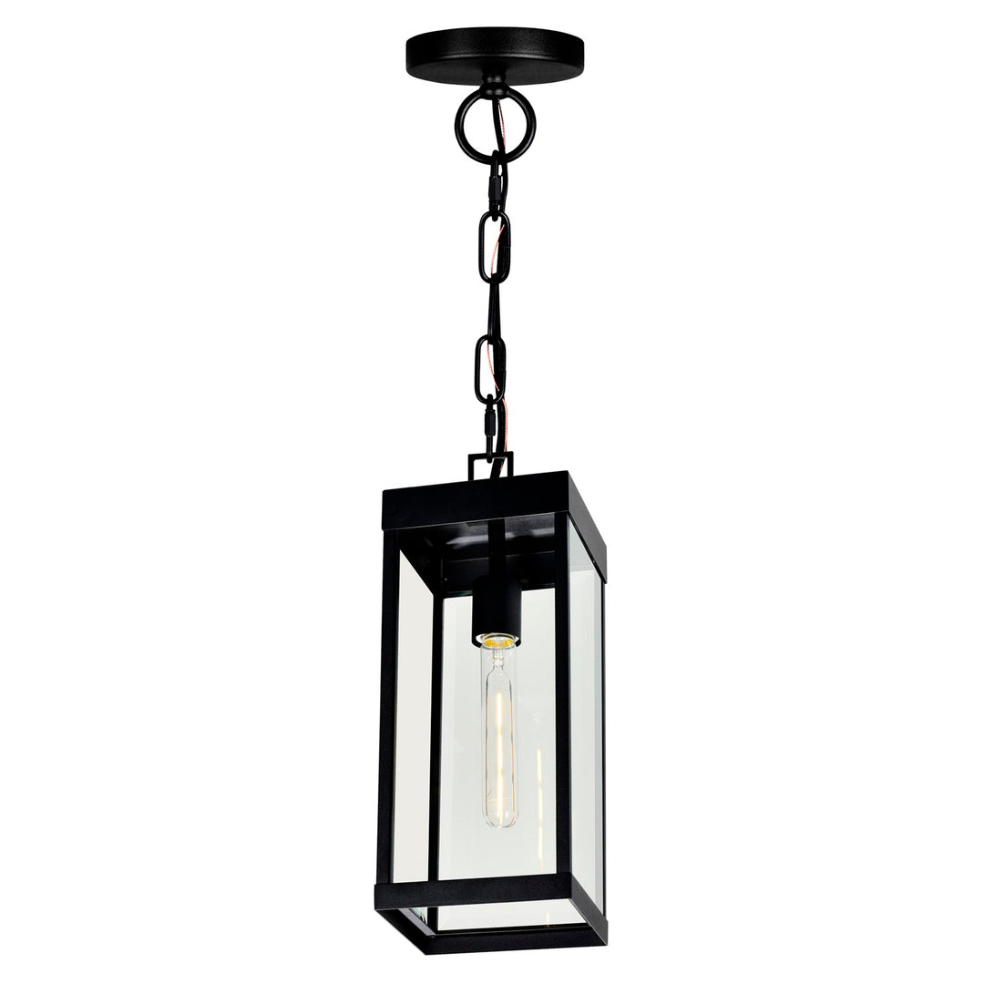 1 Light Black Outdoor Ceiling Light