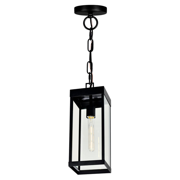 1 Light Black Outdoor Ceiling Light
