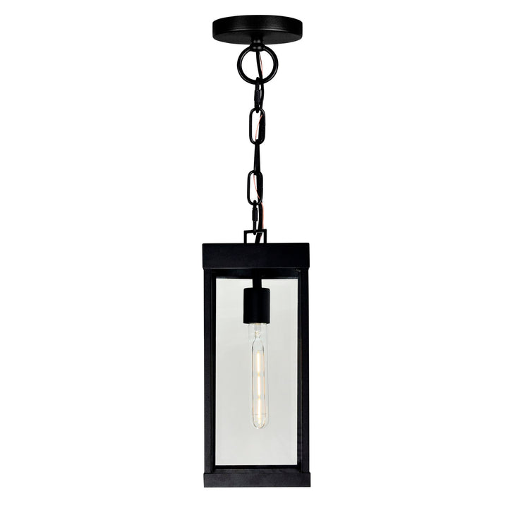1 Light Black Outdoor Ceiling Light
