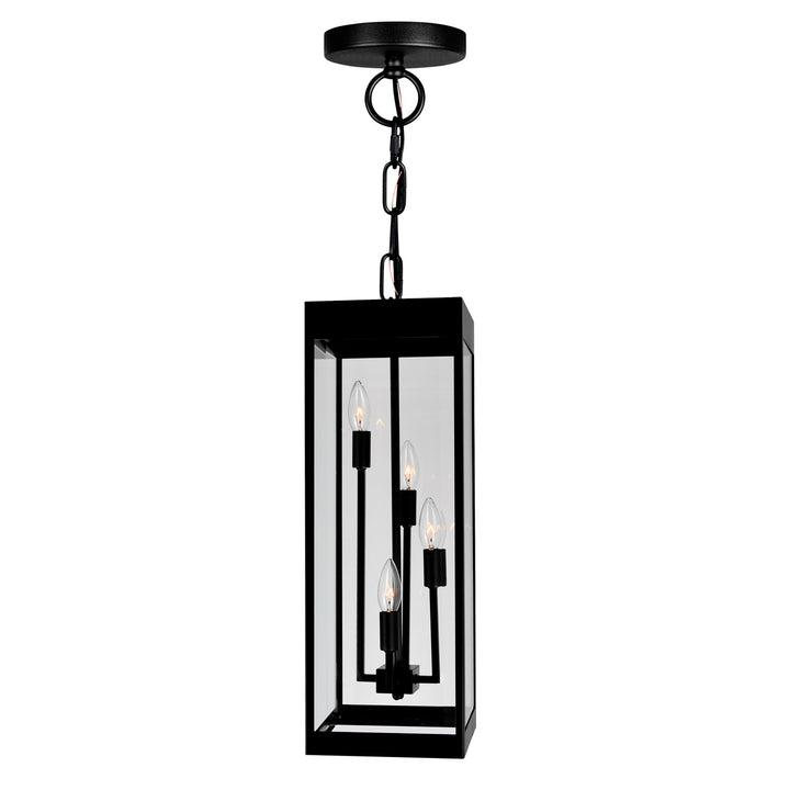 4 Light Black Outdoor Ceiling Light by CWI Lighting