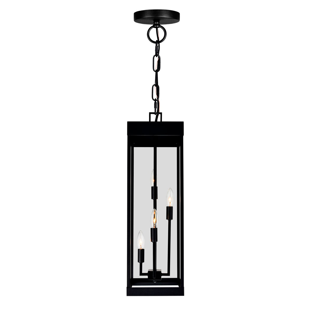 4 Light Black Outdoor Ceiling Light
