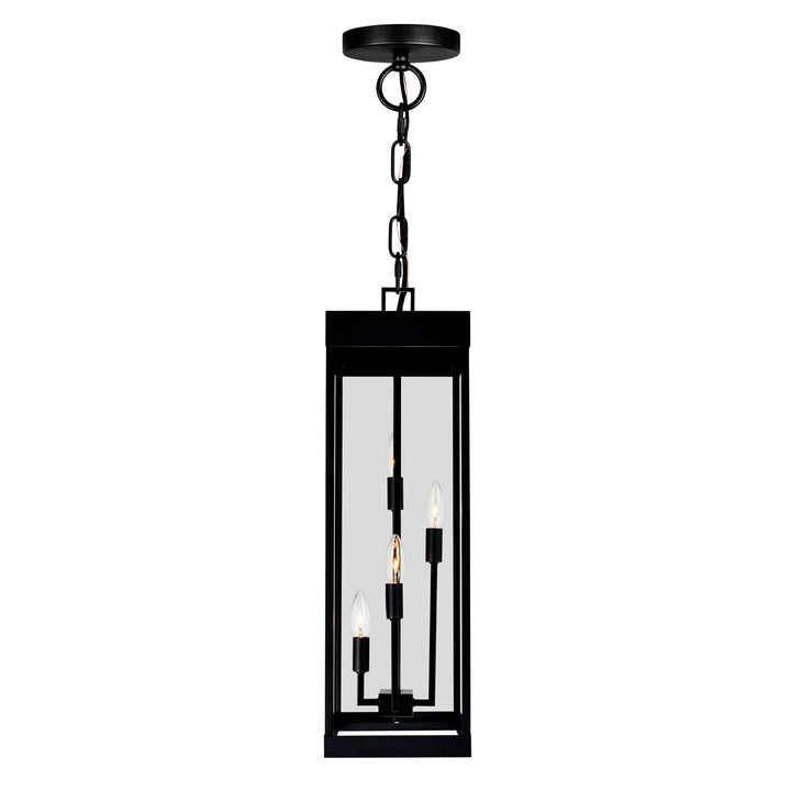 4 Light Black Outdoor Ceiling Light