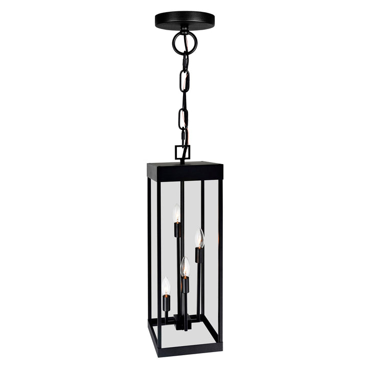 4 Light Black Outdoor Ceiling Light