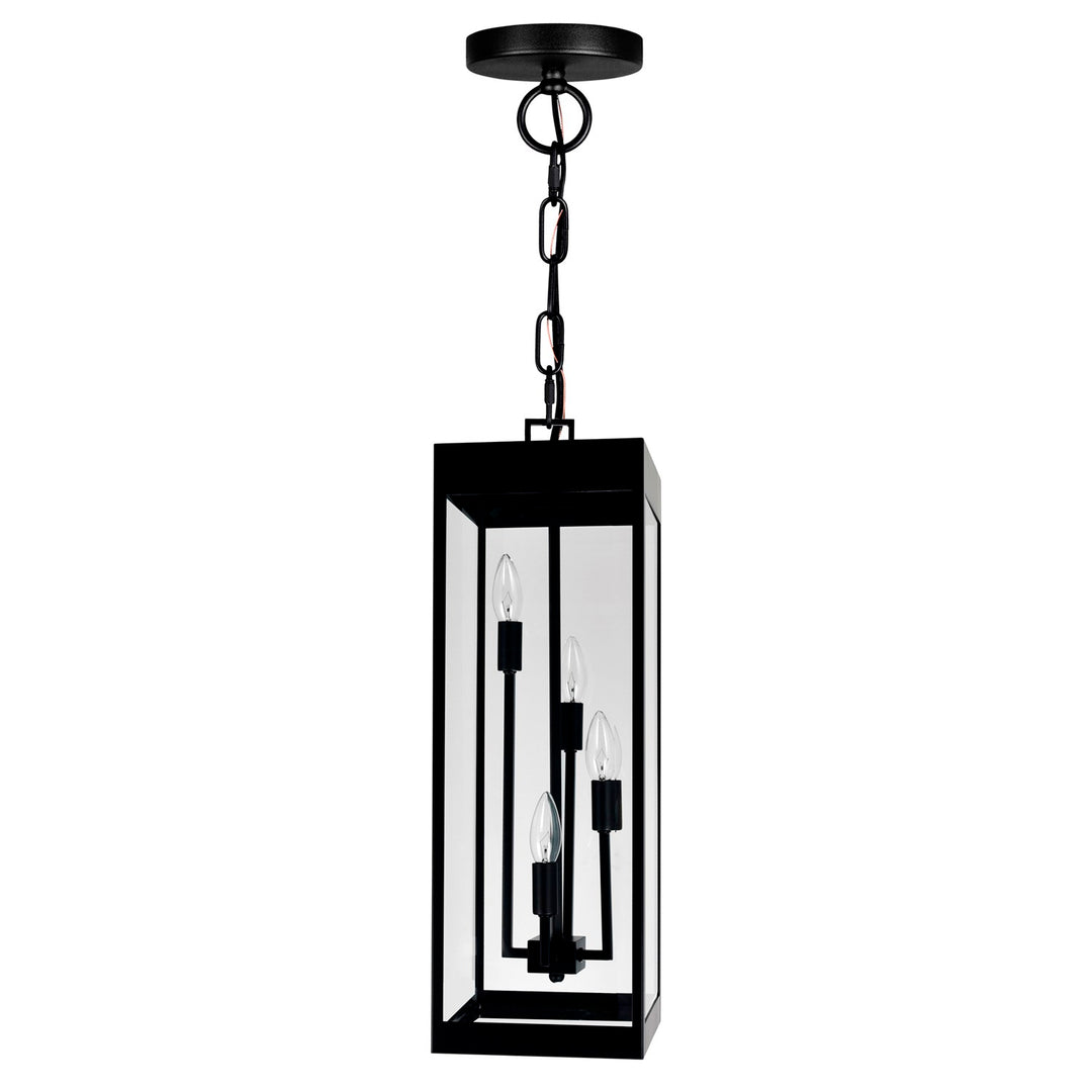 4 Light Black Outdoor Ceiling Light