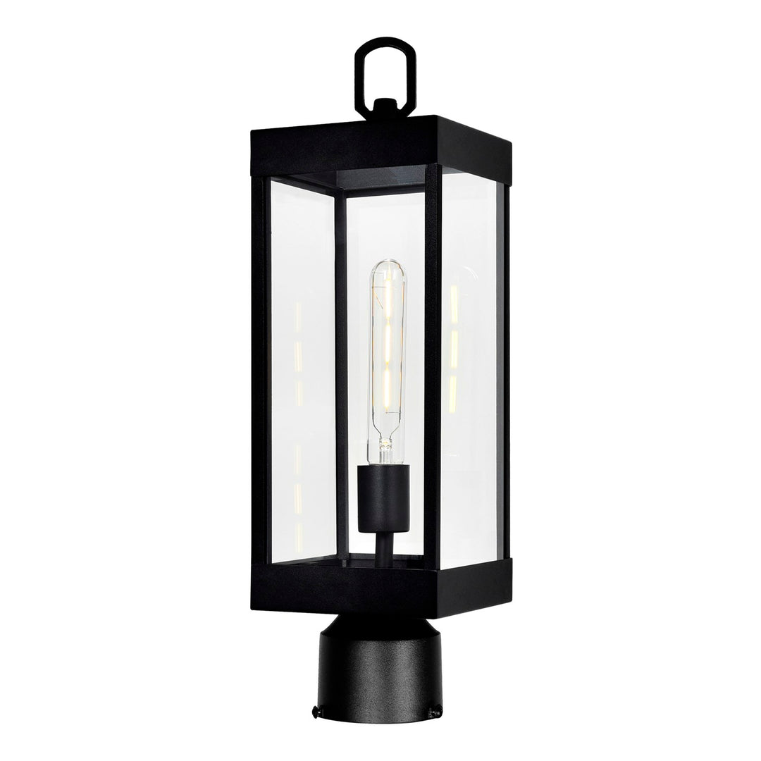 1 Light Black Outdoor Lantern Head by CWI Lighting