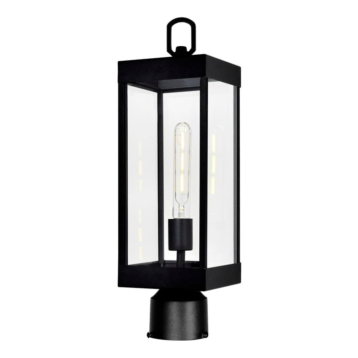 1 Light Black Outdoor Lantern Head by CWI Lighting