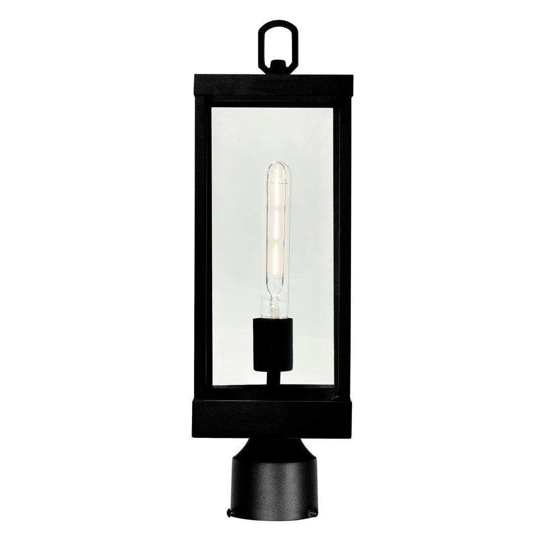 1 Light Black Outdoor Lantern Head