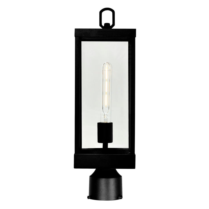 1 Light Black Outdoor Lantern Head