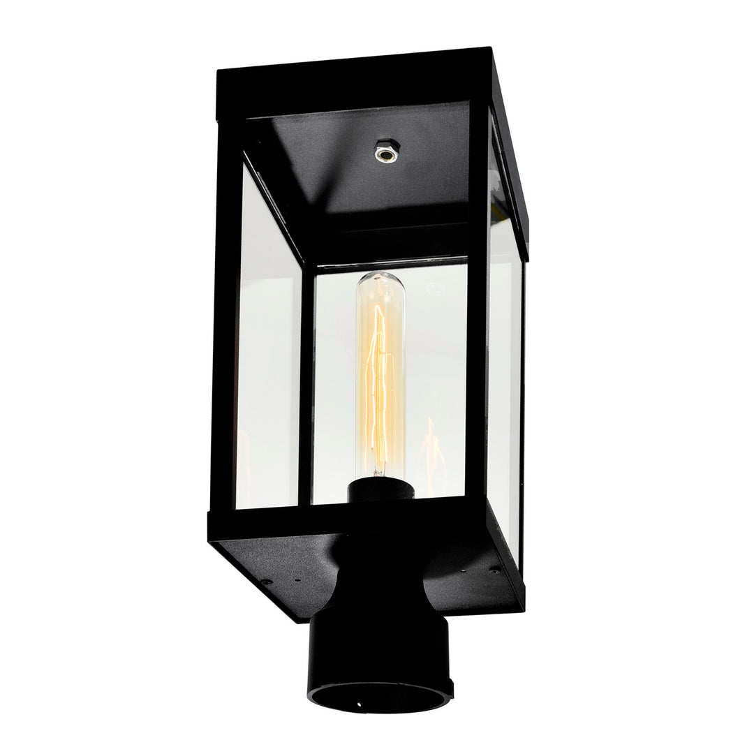 1 Light Black Outdoor Lantern Head