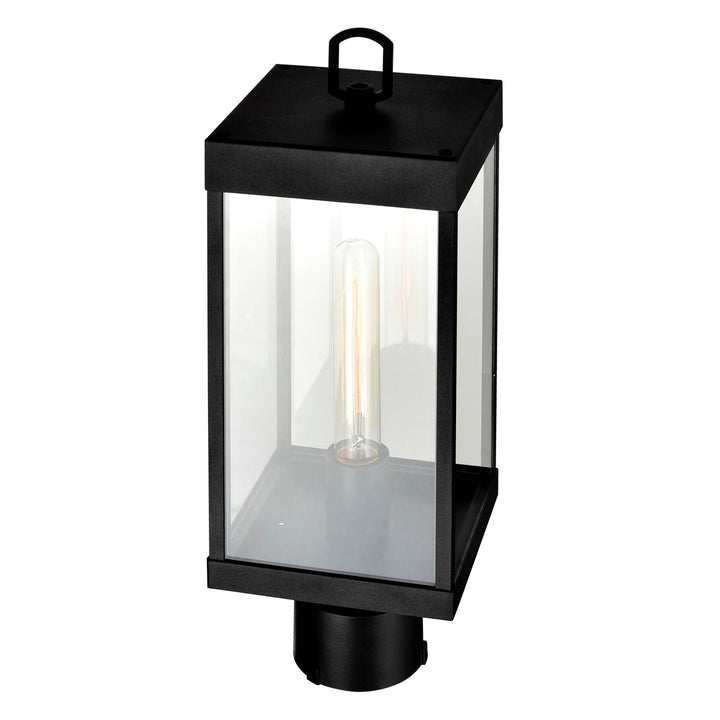 1 Light Black Outdoor Lantern Head