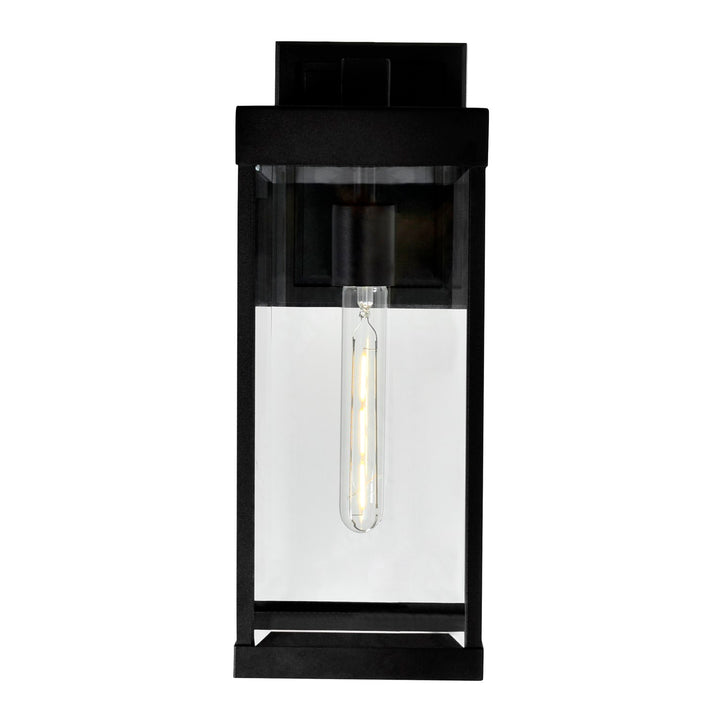1 Light Black Outdoor Wall Light