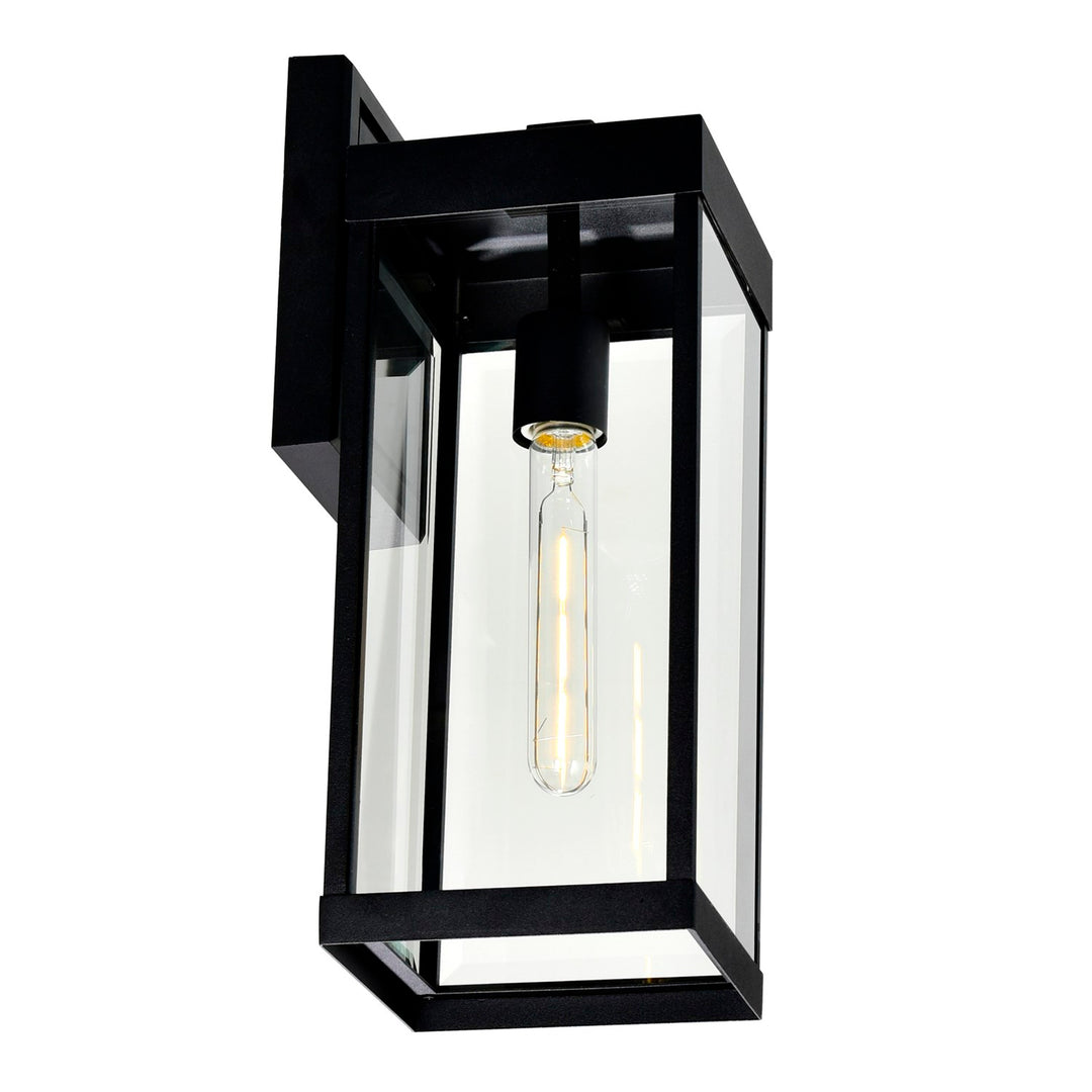 1 Light Black Outdoor Wall Light