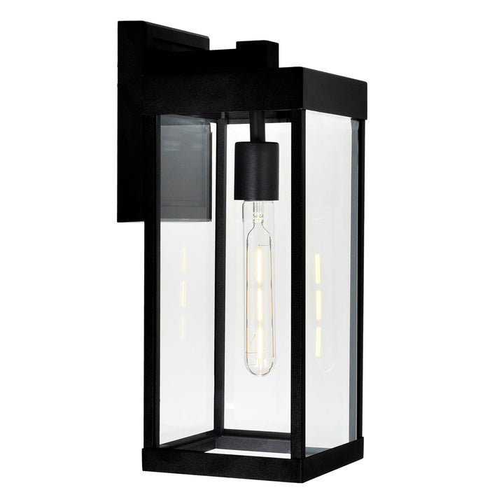 1 Light Black Outdoor Wall Light by CWI Lighting
