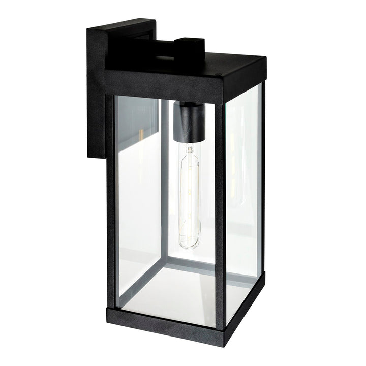 1 Light Black Outdoor Wall Light