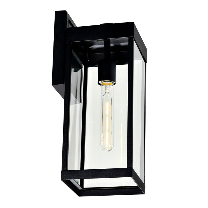 1 Light Black Outdoor Wall Light