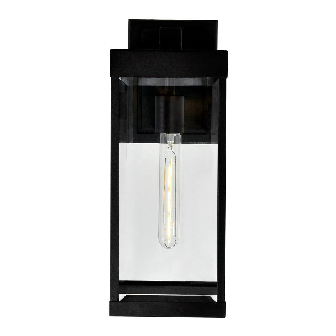 1 Light Black Outdoor Wall Light