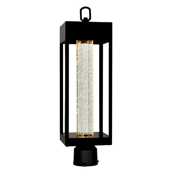 Led Integrated Black Outdoor Lantern Head by CWI Lighting
