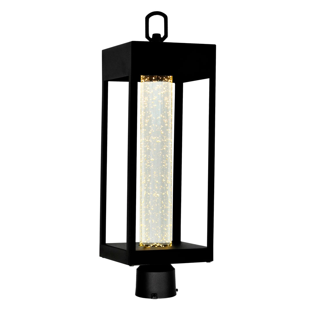 Led Integrated Black Outdoor Lantern Head