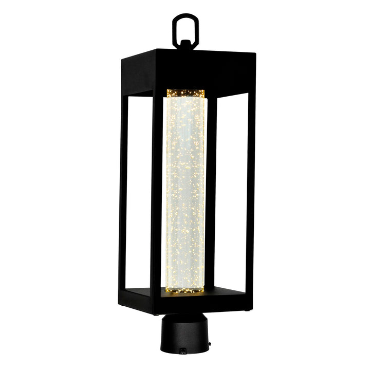 Led Integrated Black Outdoor Lantern Head