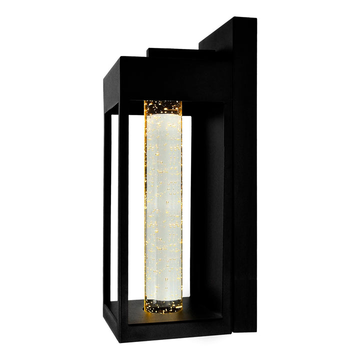 Led Integrated Black Outdoor Wall Light by CWI Lighting