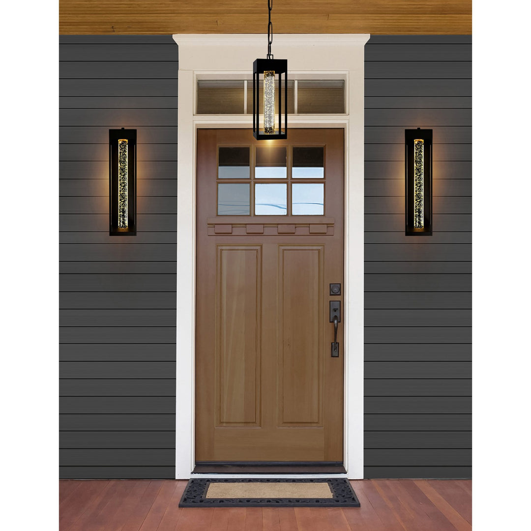 Led Integrated Black Outdoor Wall Light