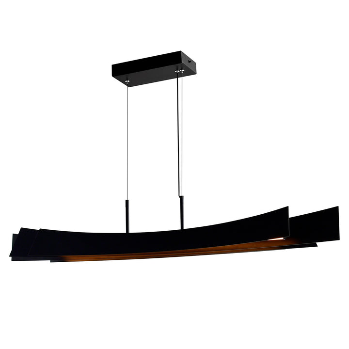 Integrated Led Black Chandelier by CWI Lighting