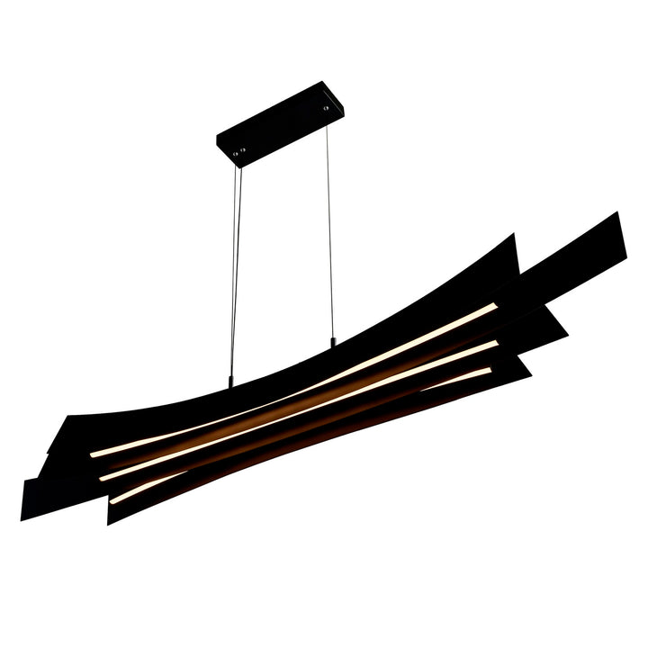 Integrated Led Black Chandelier