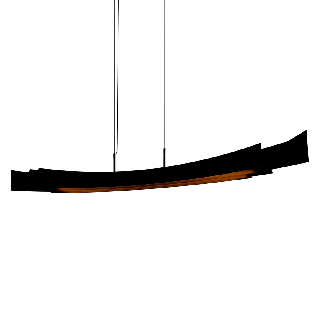 Integrated Led Black Chandelier