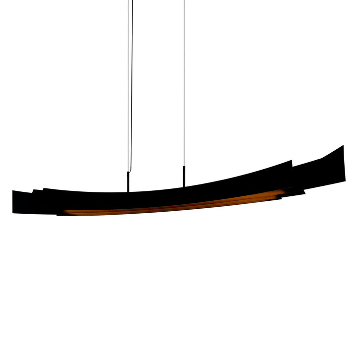 Integrated Led Black Chandelier