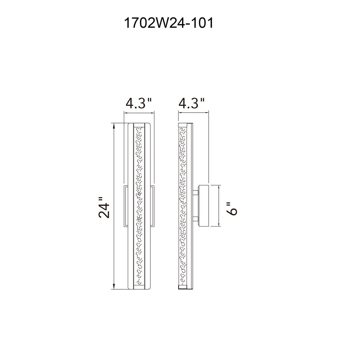 Integrated Led Black Outdoor Wall Light