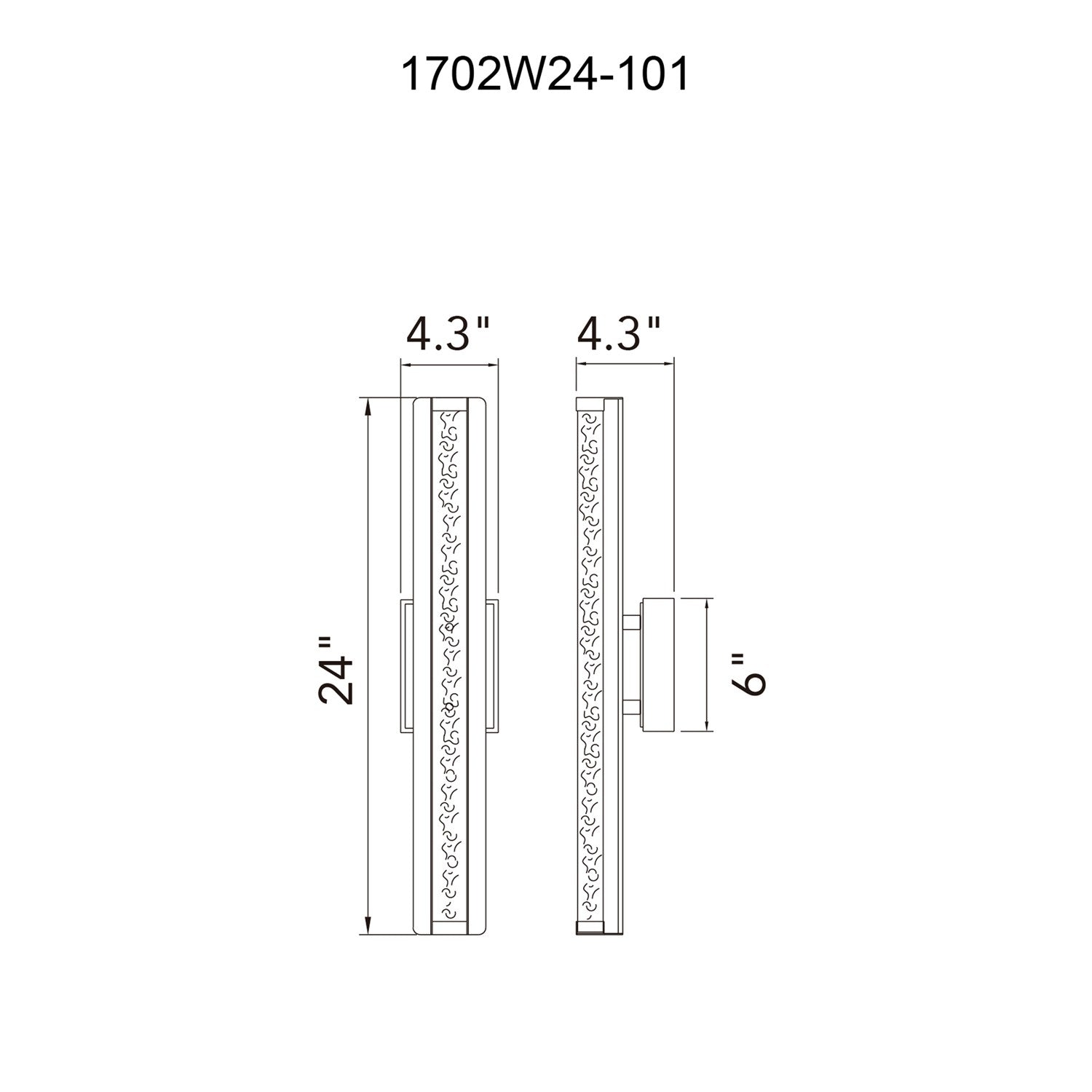 Integrated Led Black Outdoor Wall Light