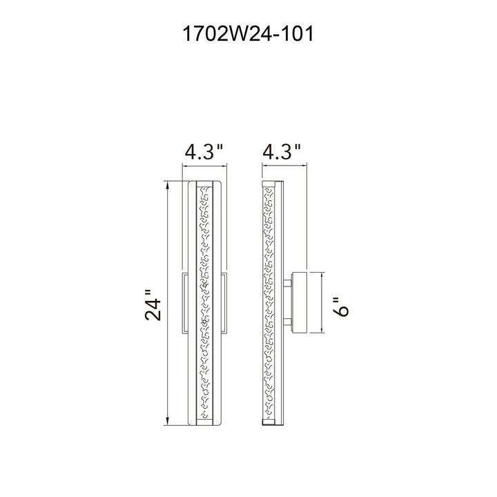 Integrated Led Black Outdoor Wall Light